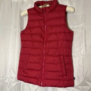 Gap Kids Pomegranate deep pink Xl Puffer Vest with Pockets EUC